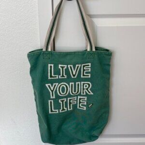 American Eagle Green Tote Bag